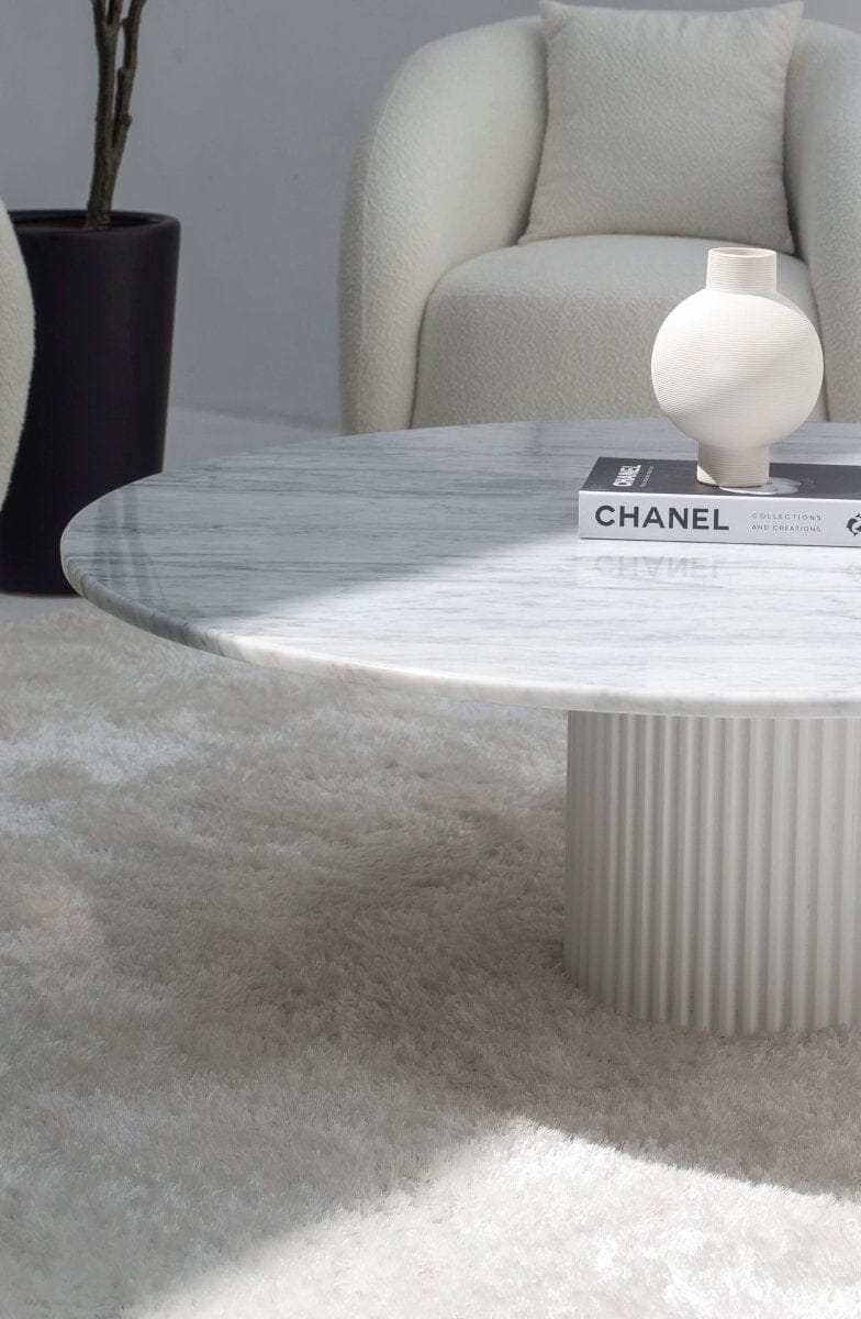 Petronia Bianco Joya Coffee Table (4 Leg Colors)