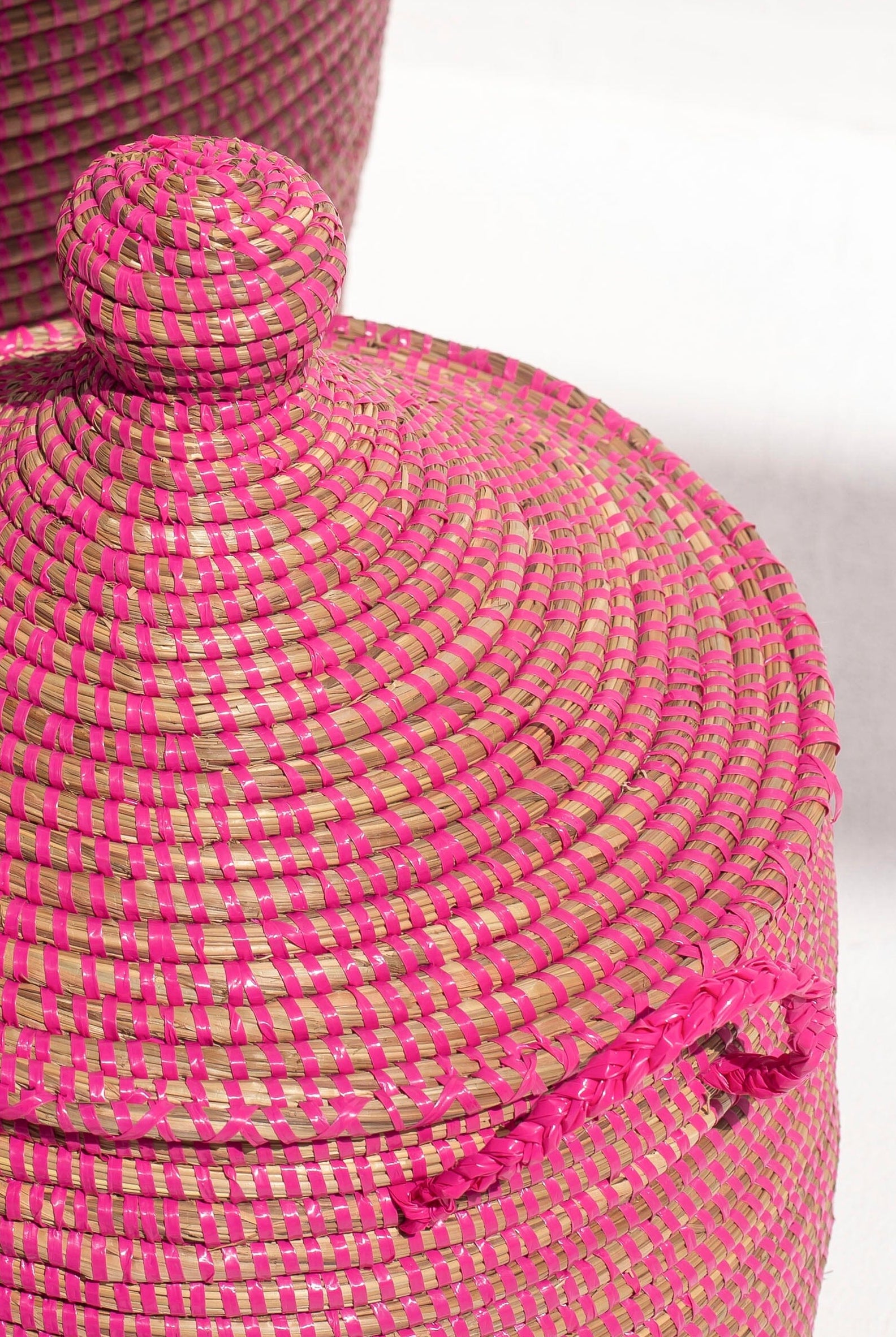 Handmade Pink Classic Basket (3 Sizes) BASKET