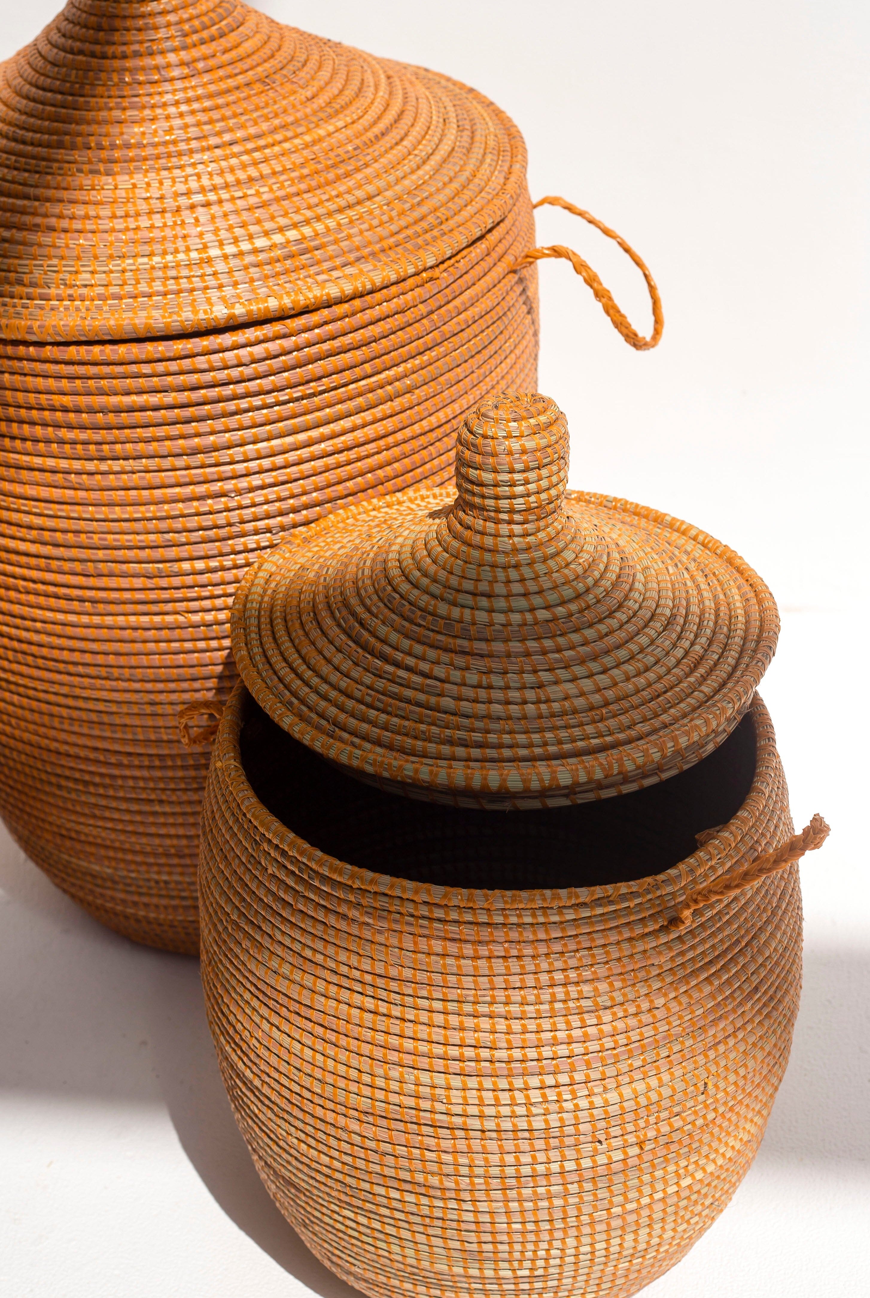 Handmade Mustard Classic Basket (3 Sizes) BASKET