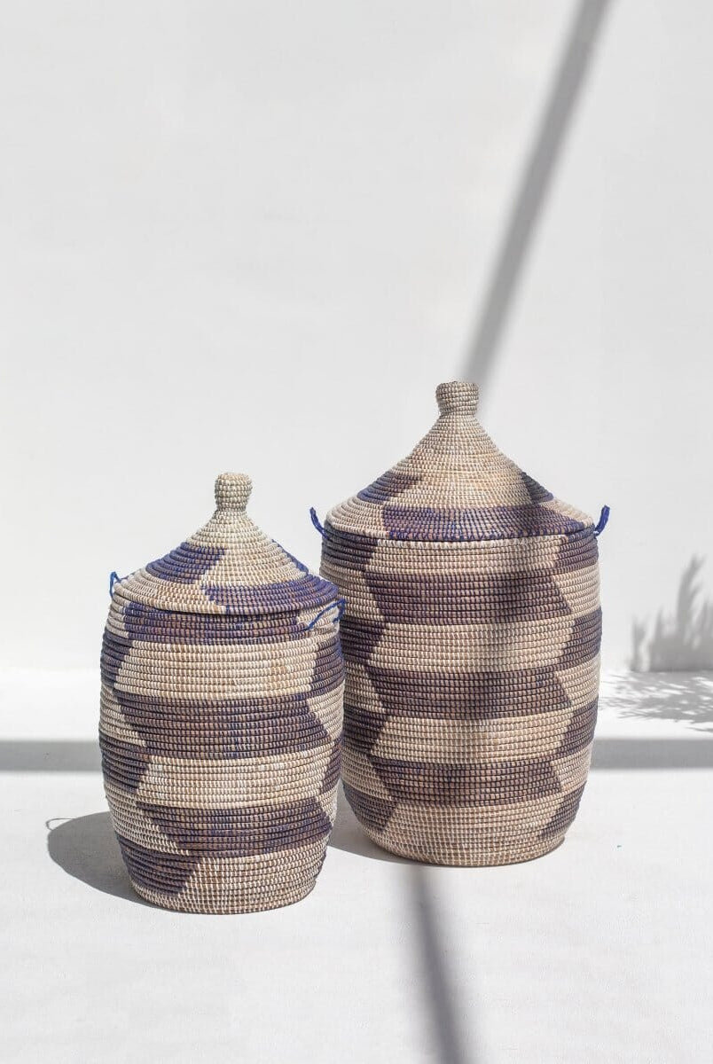 Handmade Azure Dune Classic Woven Basket (3 Sizes) BASKET