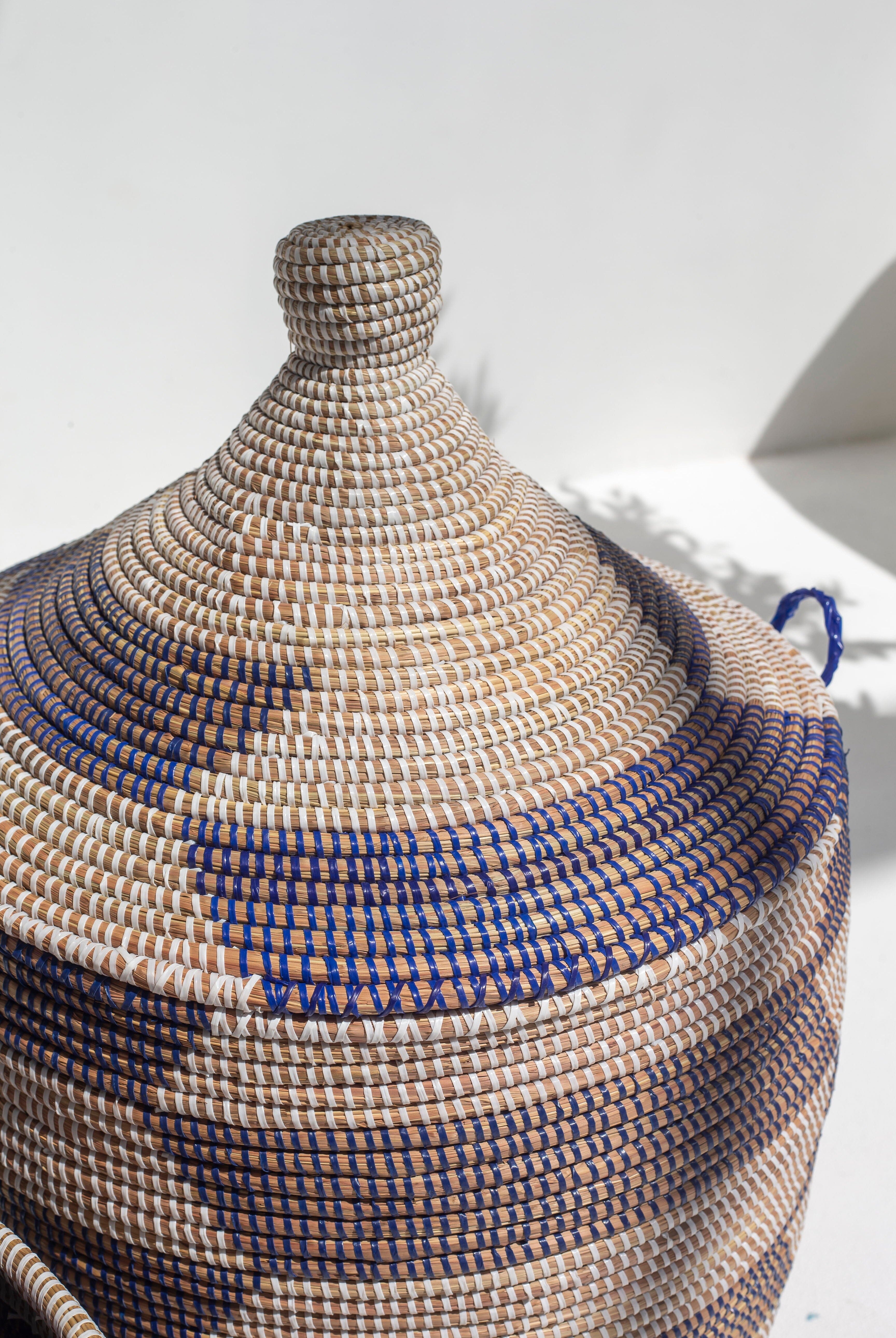 Handmade Azure Dune Classic Woven Basket (3 Sizes) BASKET