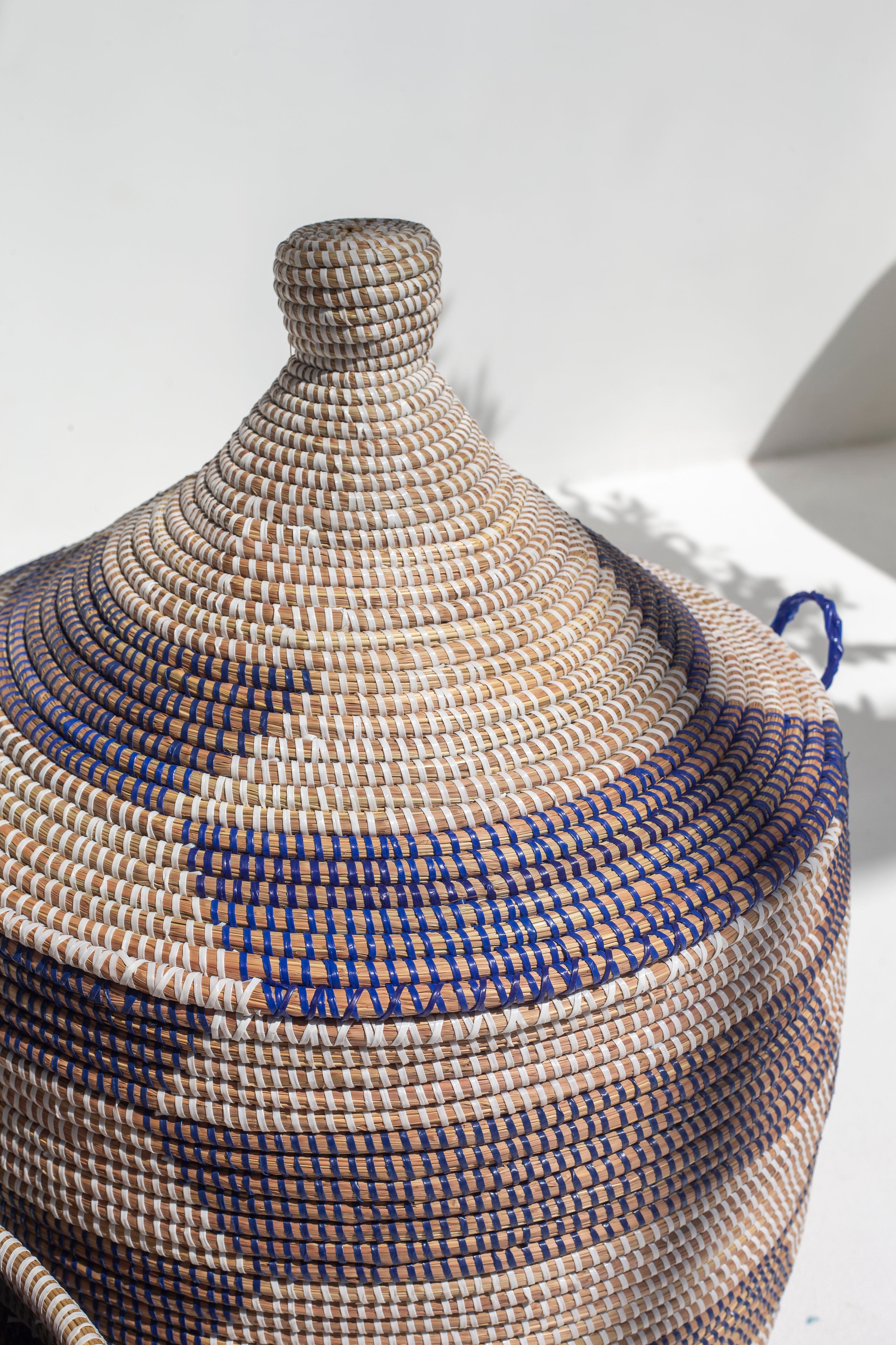 Handmade Azure Dune Classic Woven Basket (3 Sizes) BASKET