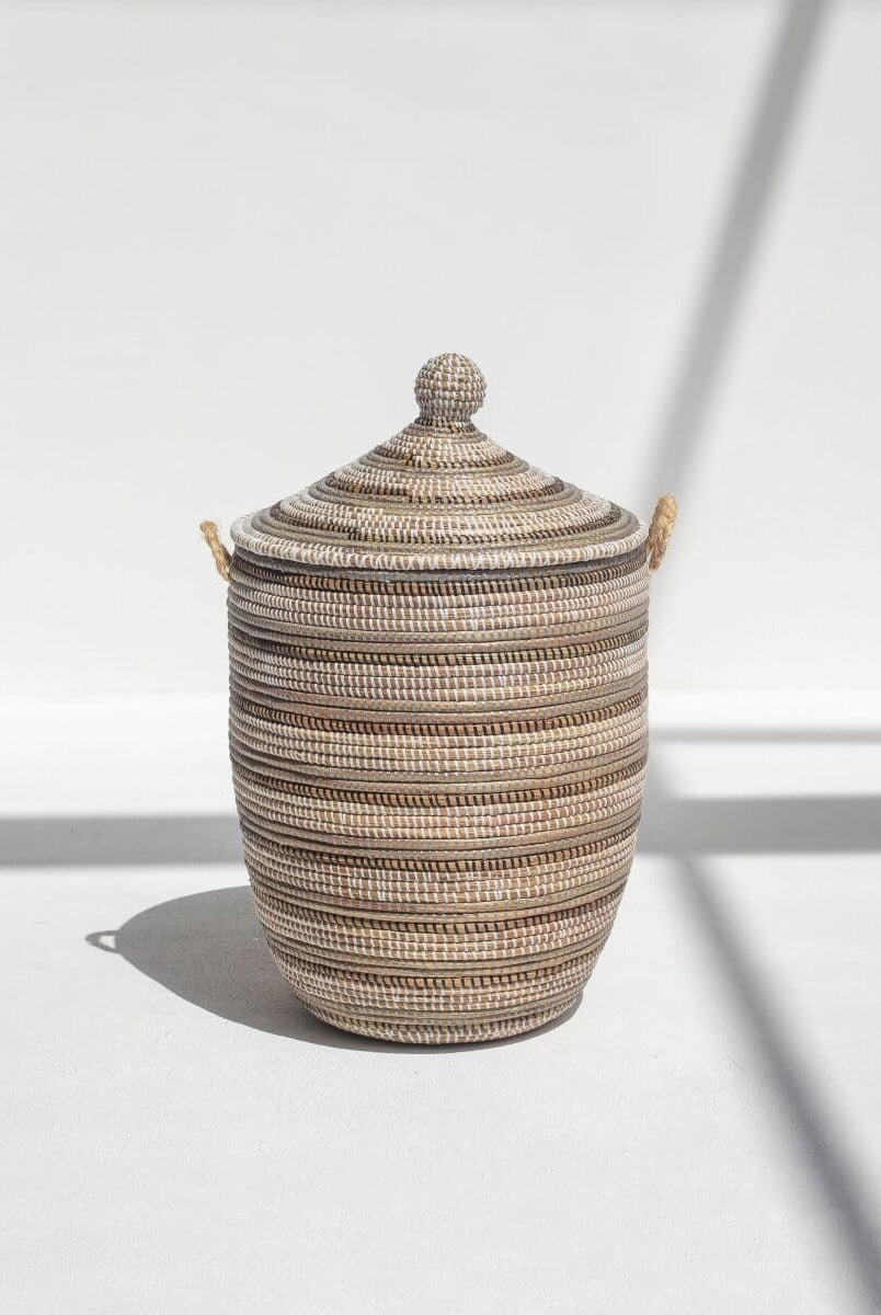 Handmade Gradient Neutral Classic Basket (3 Sizes) BASKET