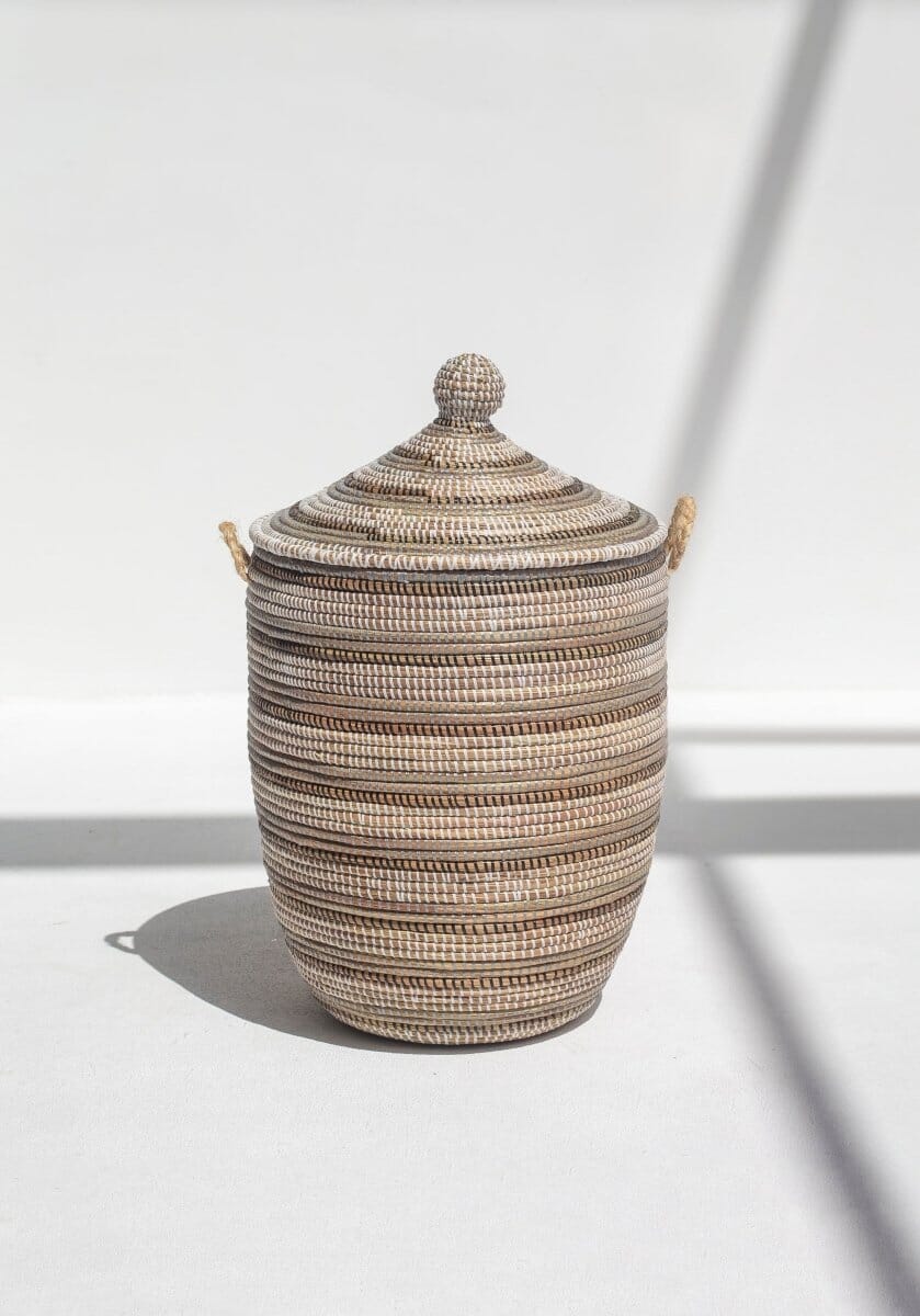 Handmade Gradient Neutral Classic Basket (3 Sizes) BASKET