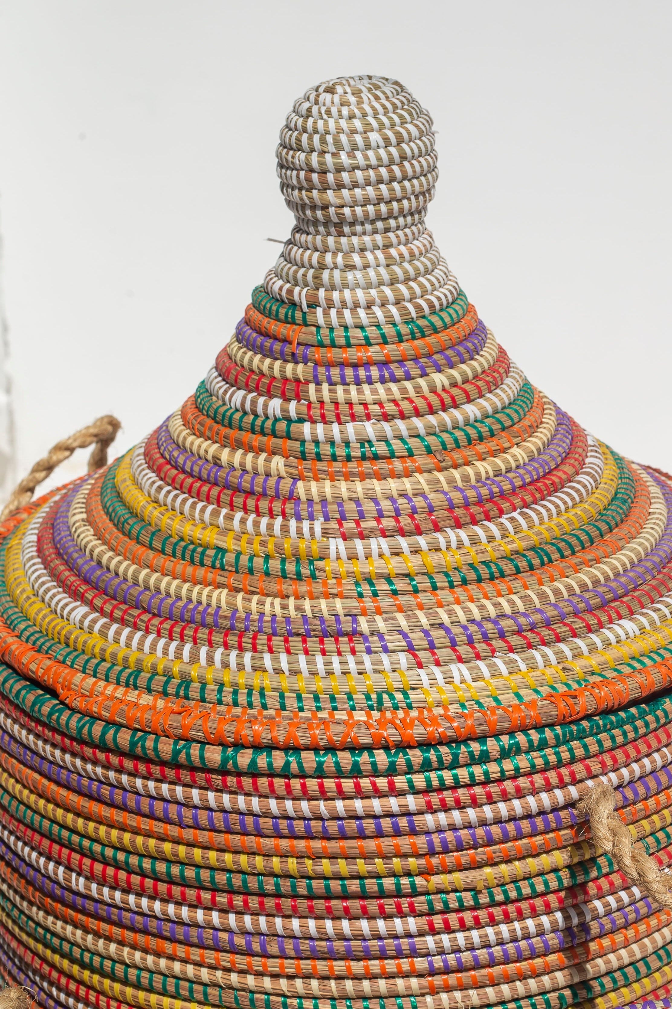 Handmade Circular Multi-Color Classic Basket (3 Sizes) BASKET