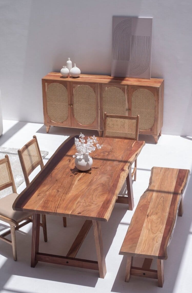 Paulina Dark Acacia Dining Table (7 Sizes)