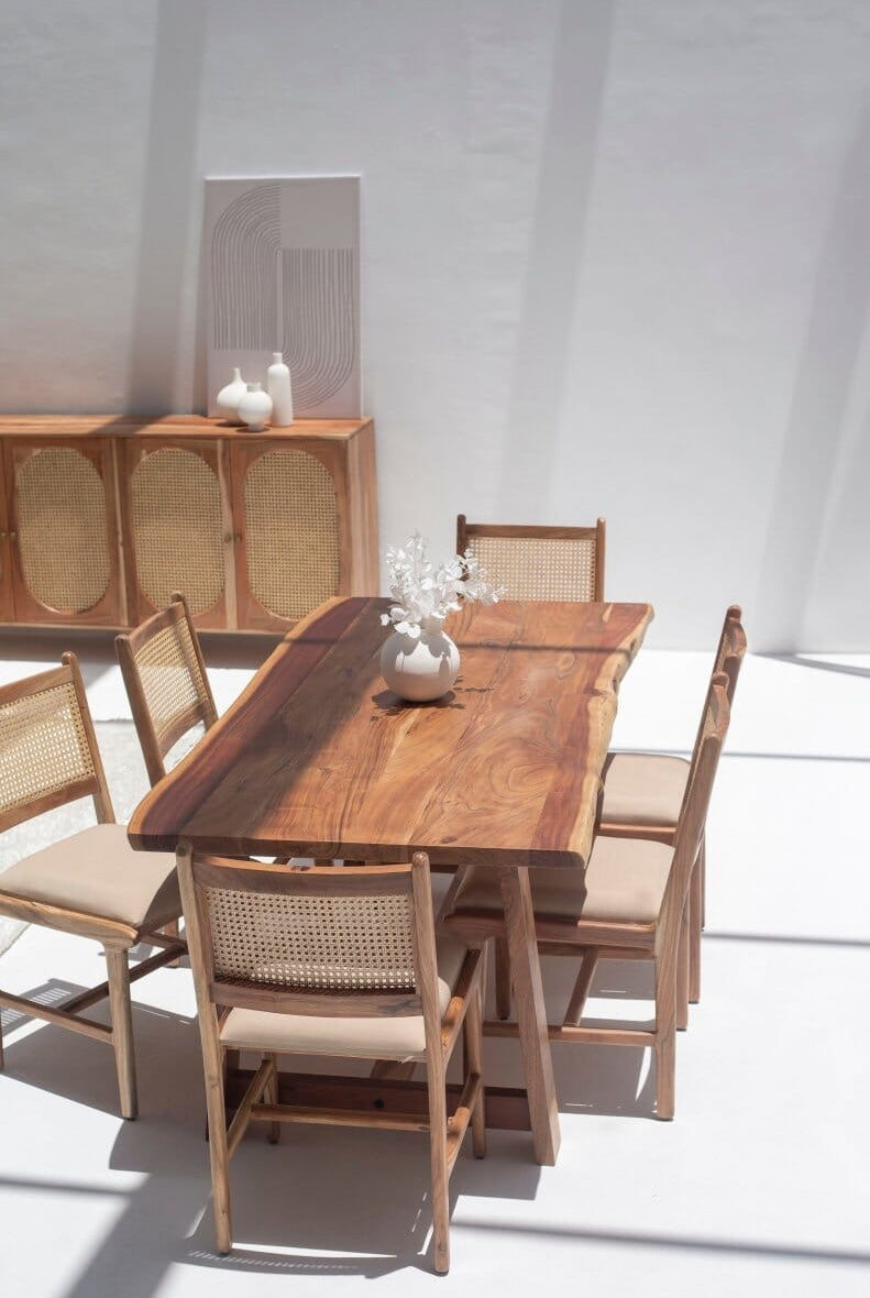 Paulina Dark Acacia Dining Table (7 Sizes)