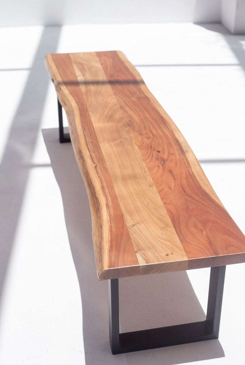 Theresa Dark Acacia Wooden Bench (5 Sizes)