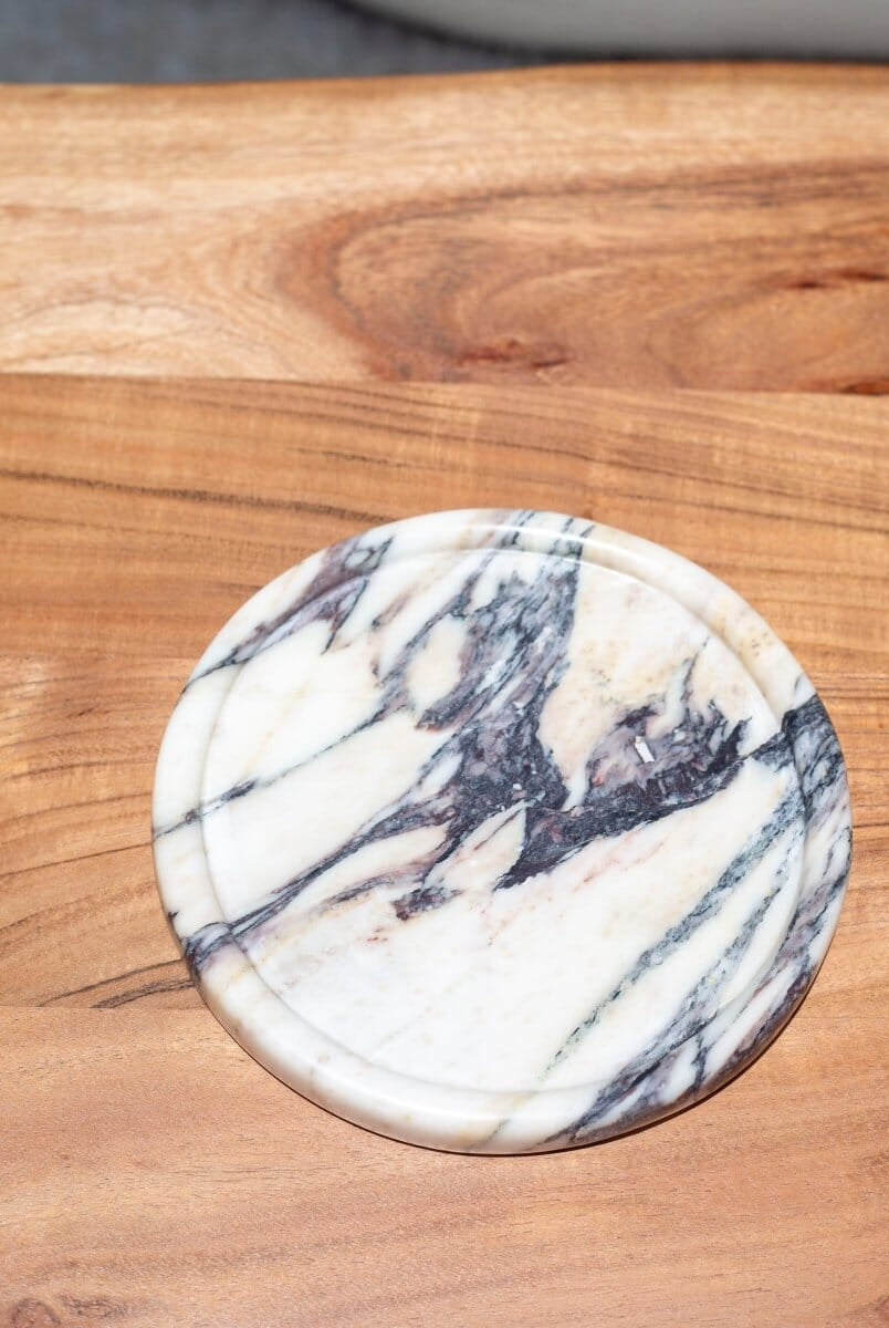 Calacatta Viola Round Coaster