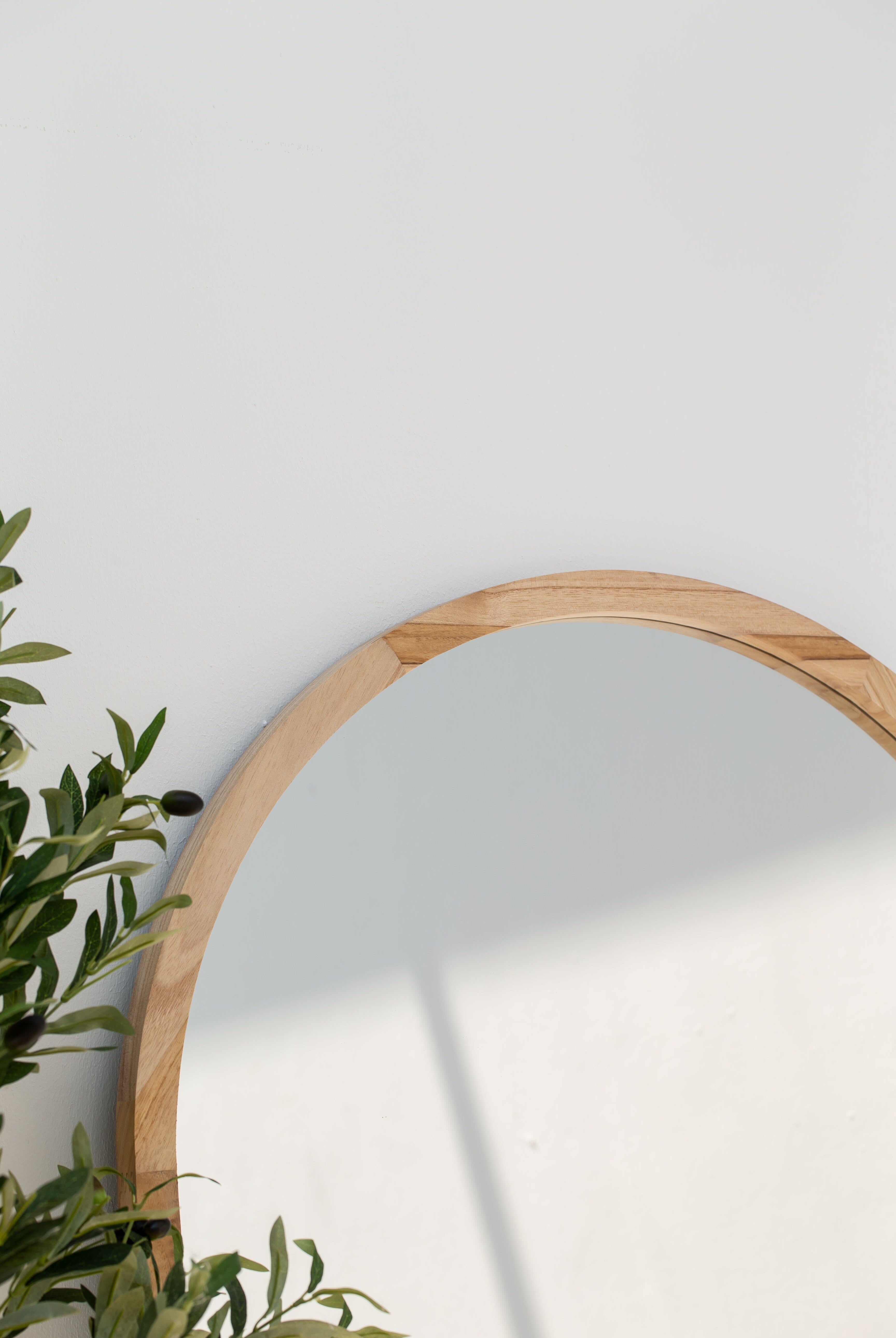 Eleanor Light Wood Arch Mirror (180x80 CM) Homekode