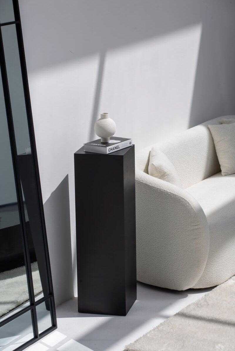 Zelda Black MDF Plinths (3 Sizes Available) MUZ Homekode