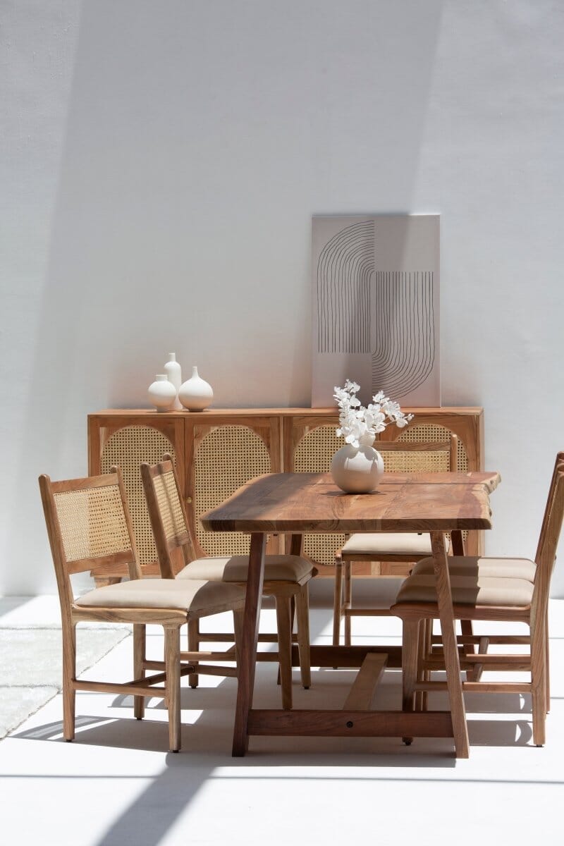 Demetria Rattan Dining Chair Chairs