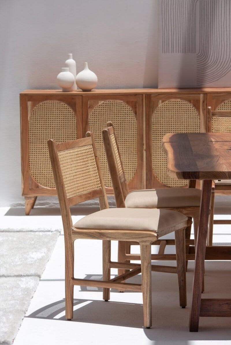 Demetria Rattan Dining Chair Chairs