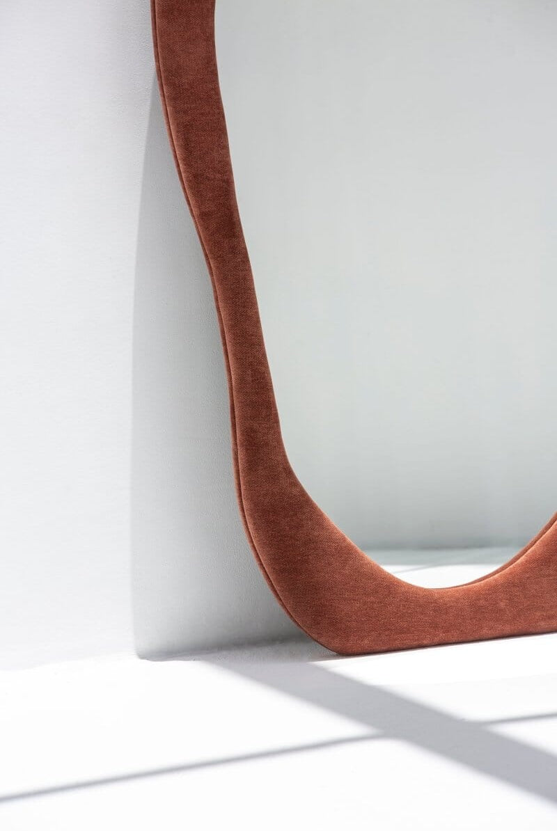 Roxana Brown Squiggly Mirror (200x100CM) Homekode