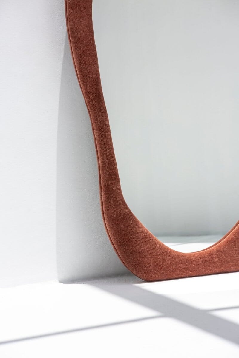 Roxana Brown Squiggly Mirror (200x100CM) Homekode