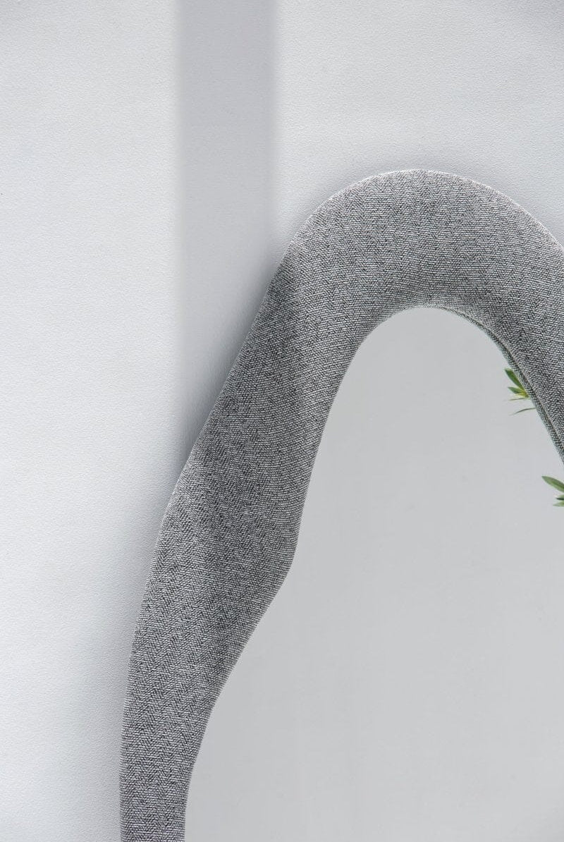 Roxana Grey Squiggly Mirror (200x100CM) Homekode