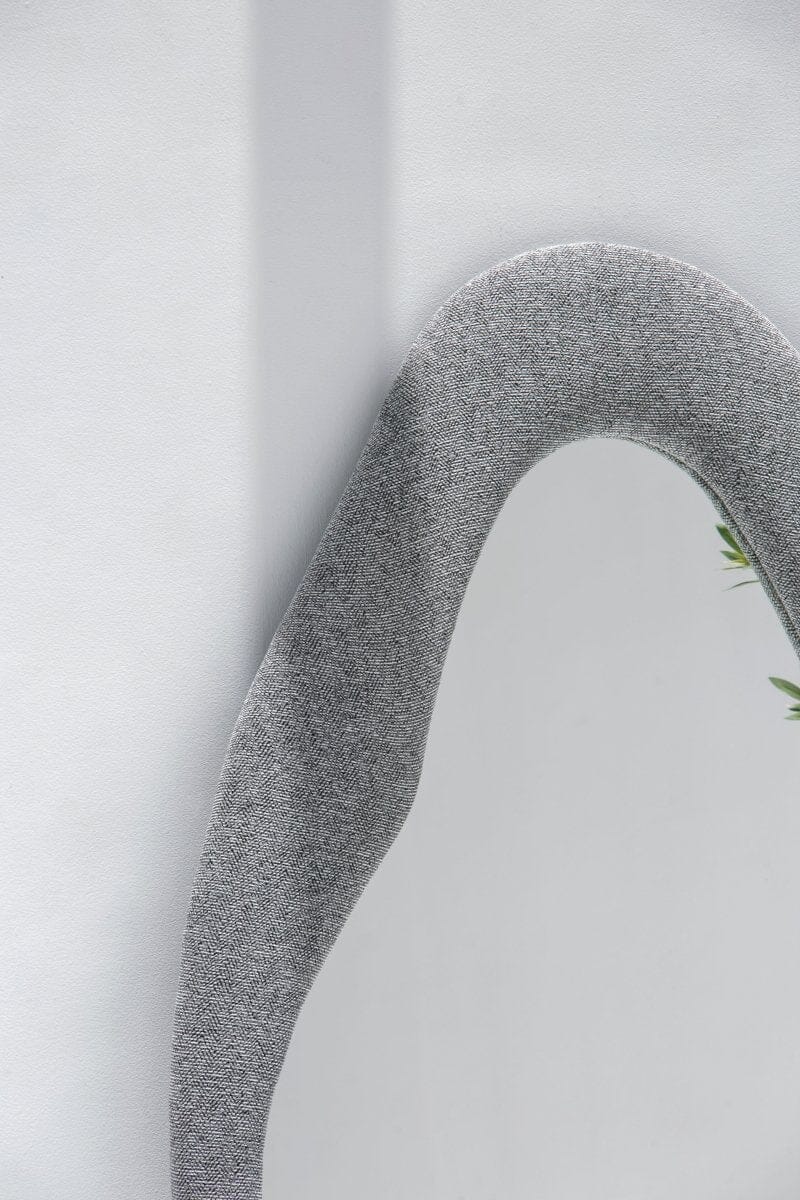 Roxana Grey Squiggly Mirror (200x100CM) Homekode