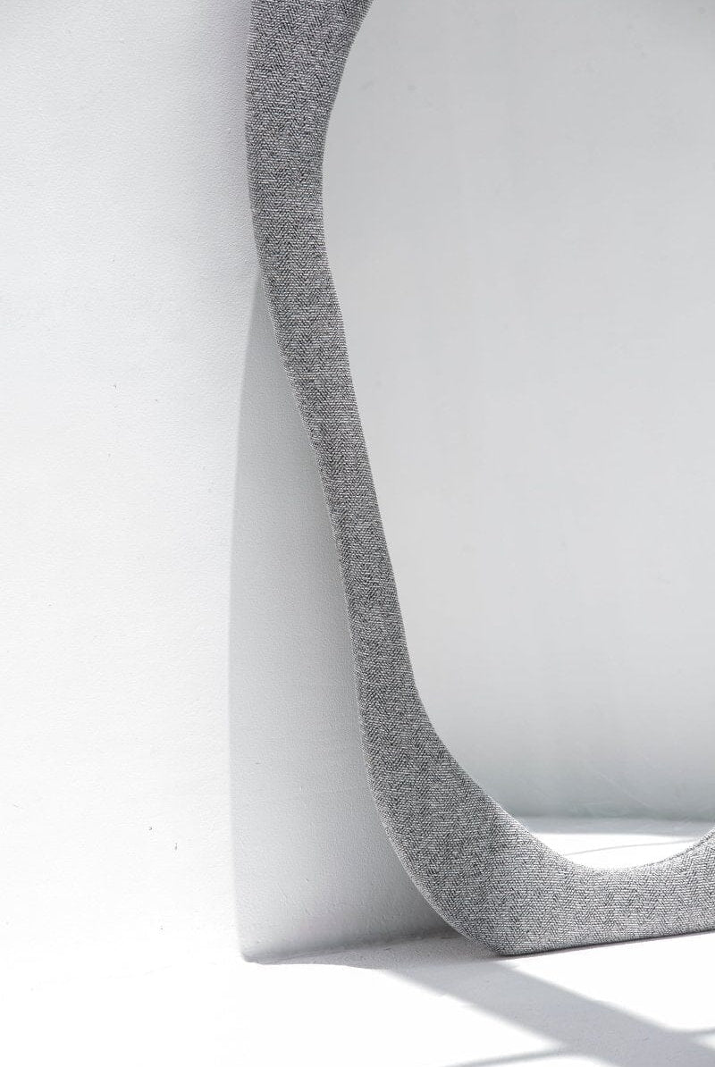 Roxana Grey Squiggly Mirror (200x100CM) Homekode