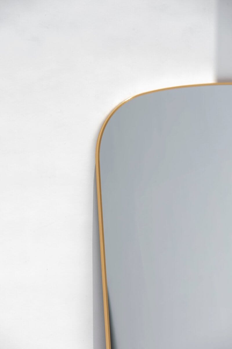 Stella Gold Flat Arch Mirror (2 Sizes) Mirrors Homekode