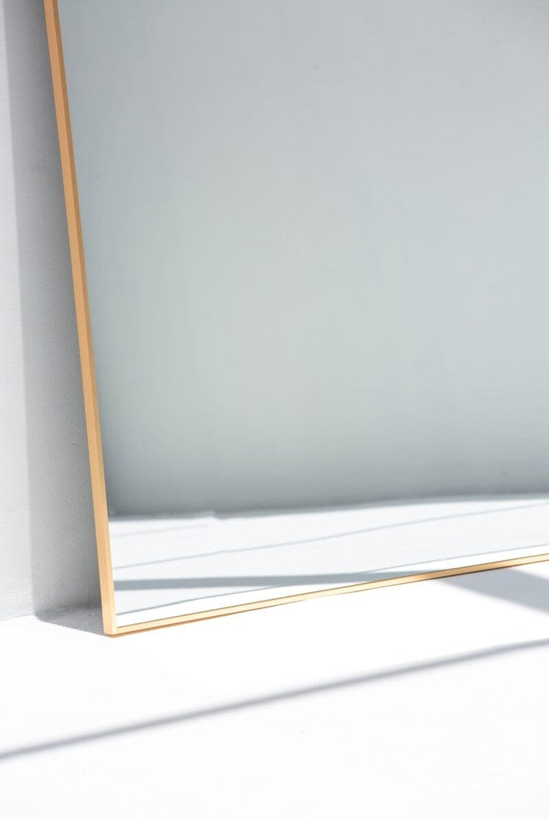 Stella Gold Flat Arch Mirror (2 Sizes) Mirrors Homekode