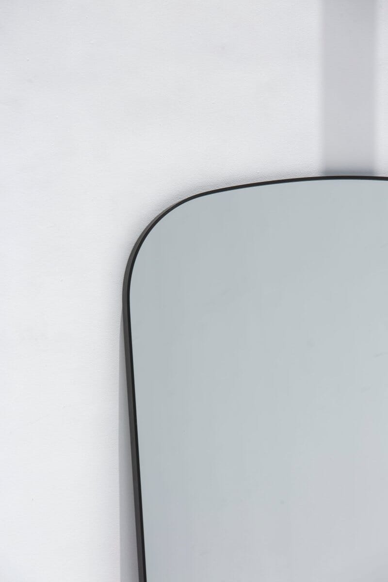 Stella Black Flat Arch Mirror (2 Sizes) Mirrors Homekode