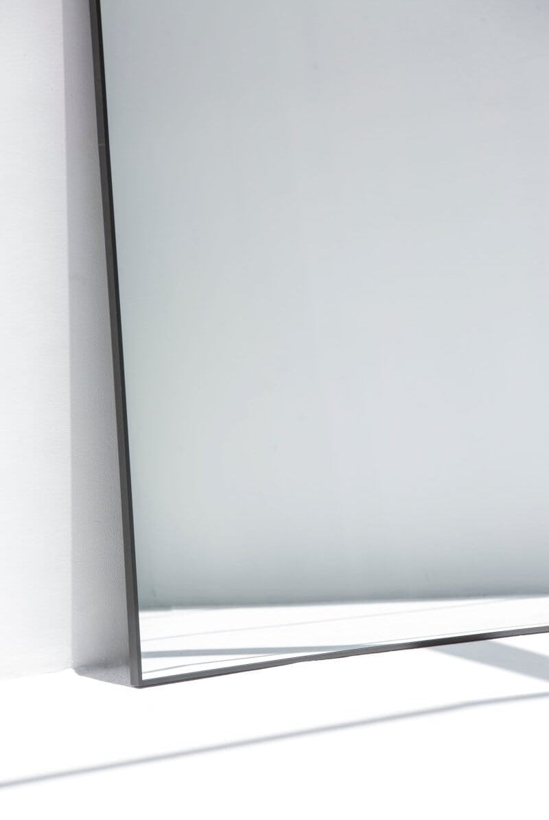 Stella Black Flat Arch Mirror (2 Sizes) Mirrors Homekode