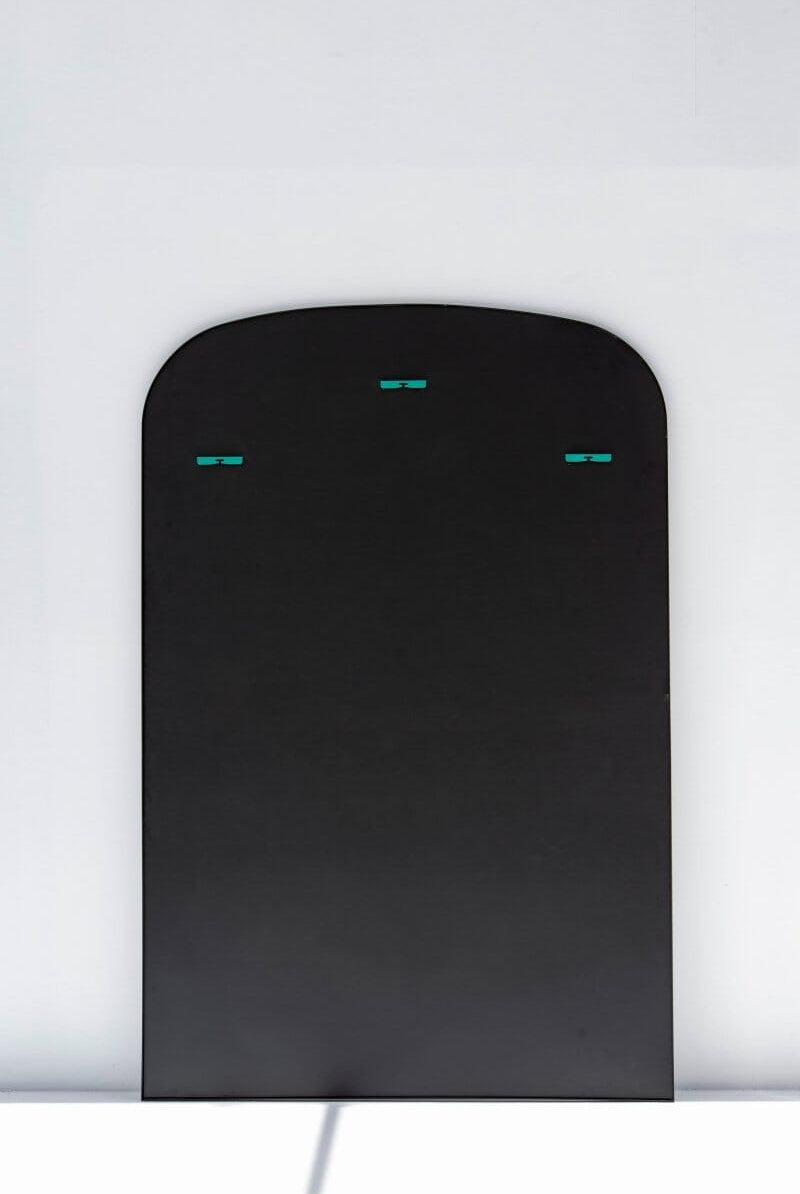 Stella Black Flat Arch Mirror (2 Sizes) Mirrors Homekode