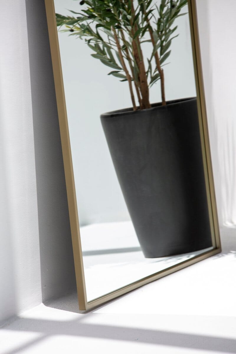 Full Length Arched Brass Wall Mirror (2 Sizes) Homekode