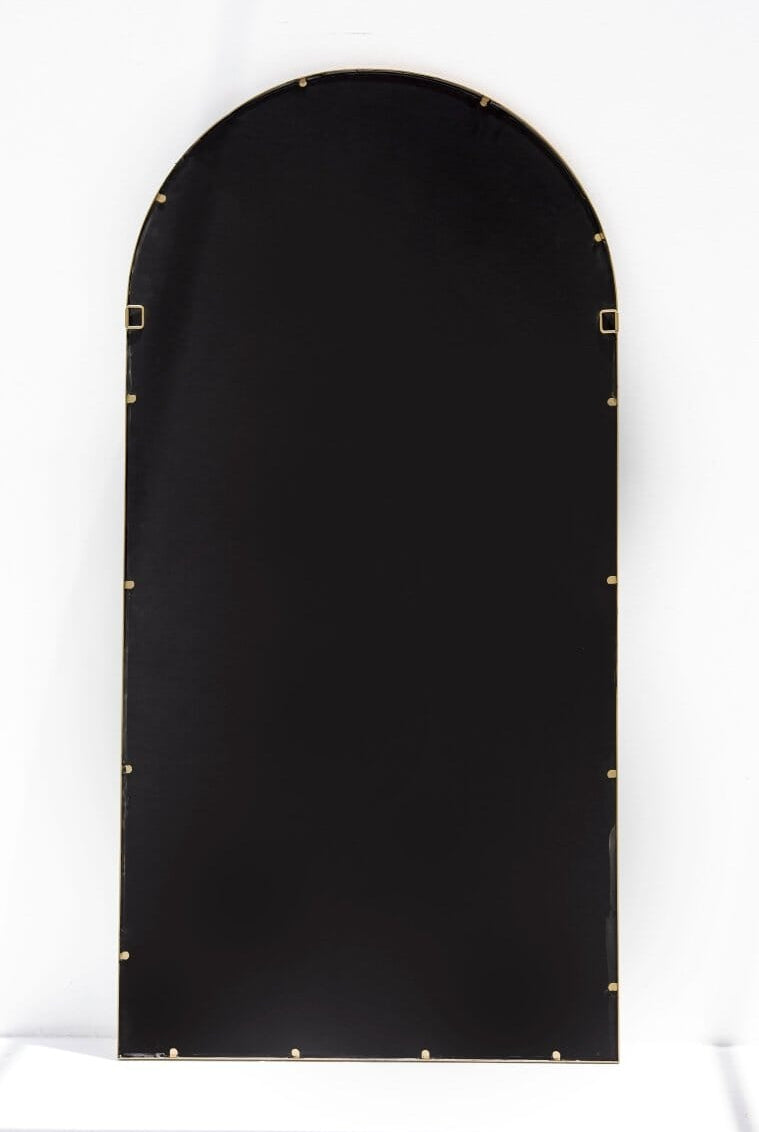 Full Length Arched Brass Wall Mirror (2 Sizes) Homekode