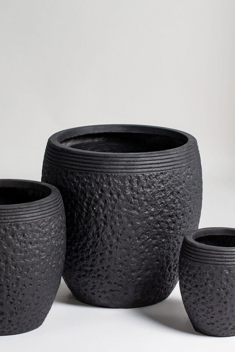 Black Terracotta Pot (3 Sizes)