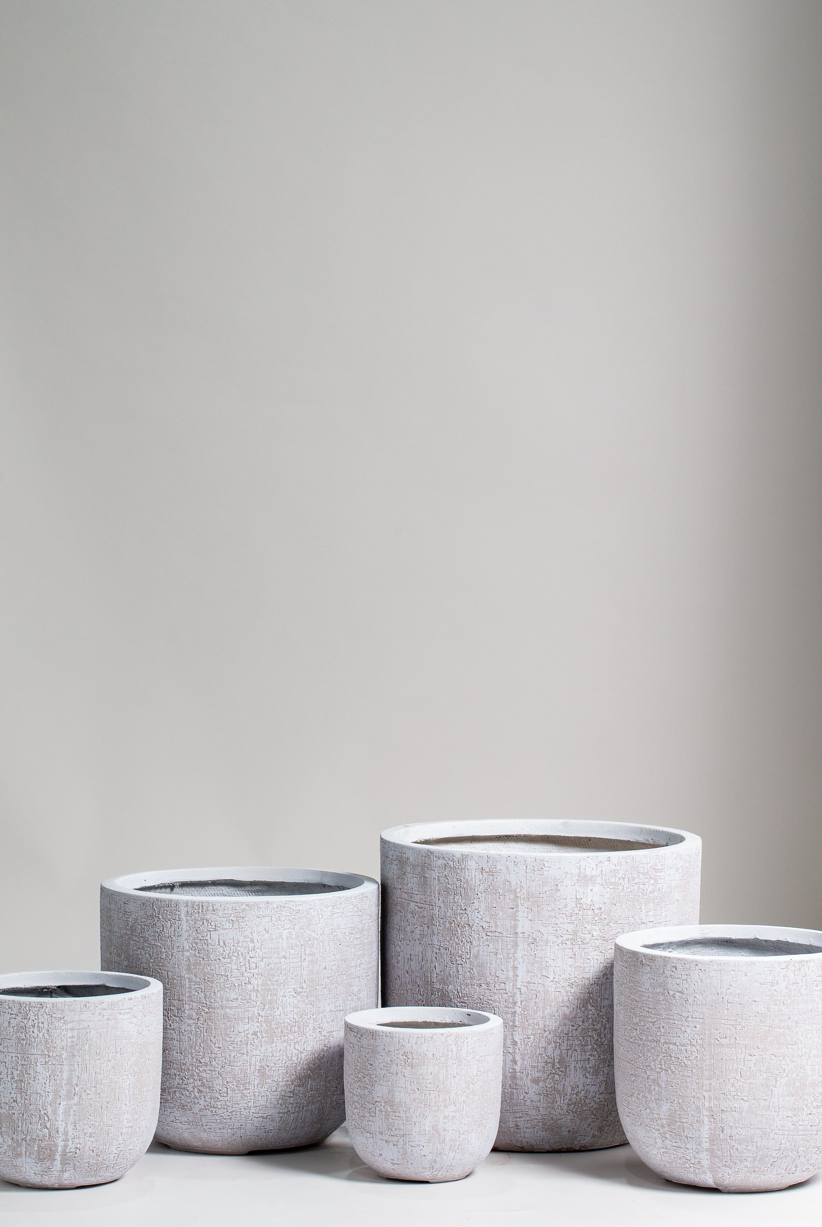 Fiber clay Pot (5 Sizes) Homekode