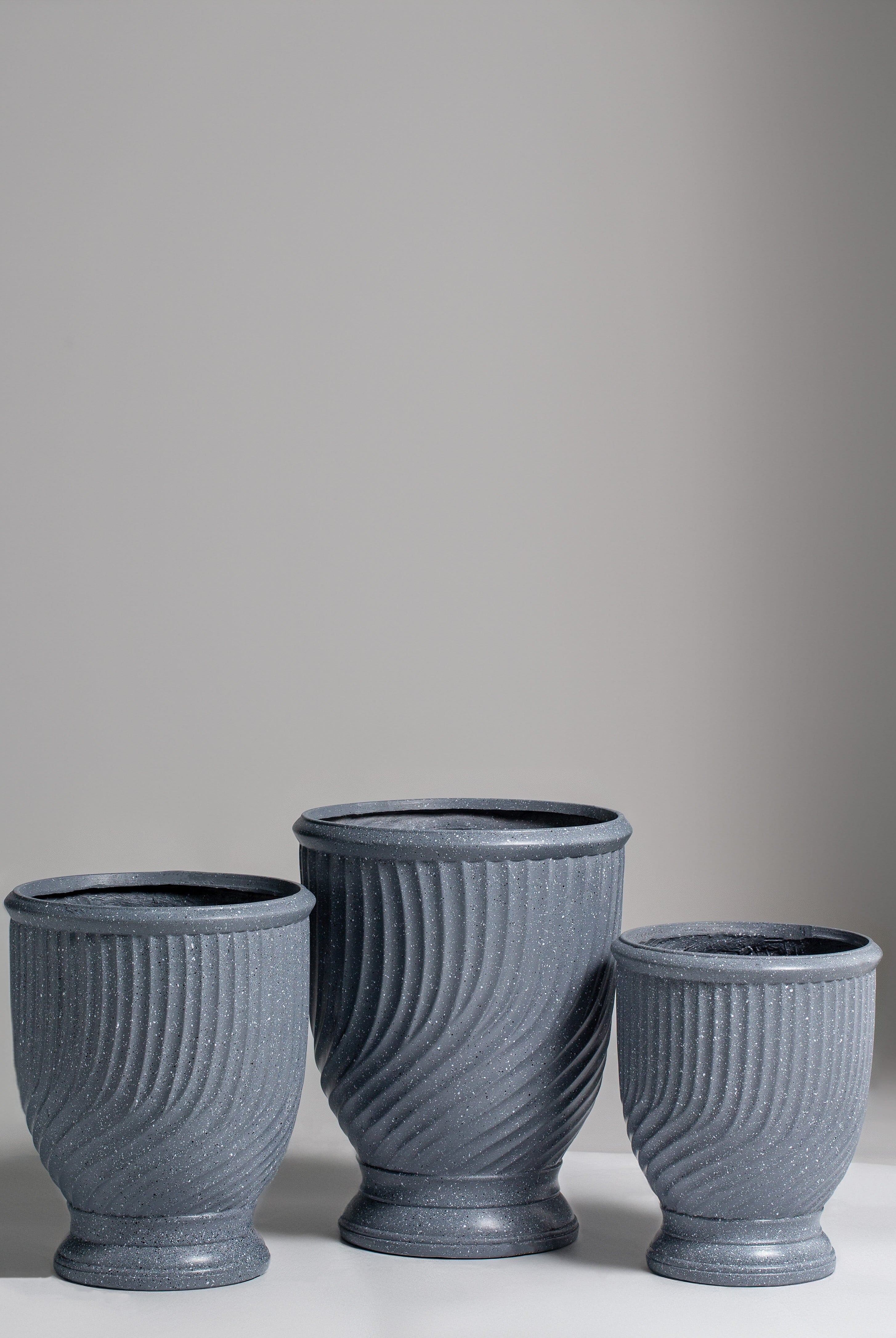 Dark Grey Ceramic Plant Pot