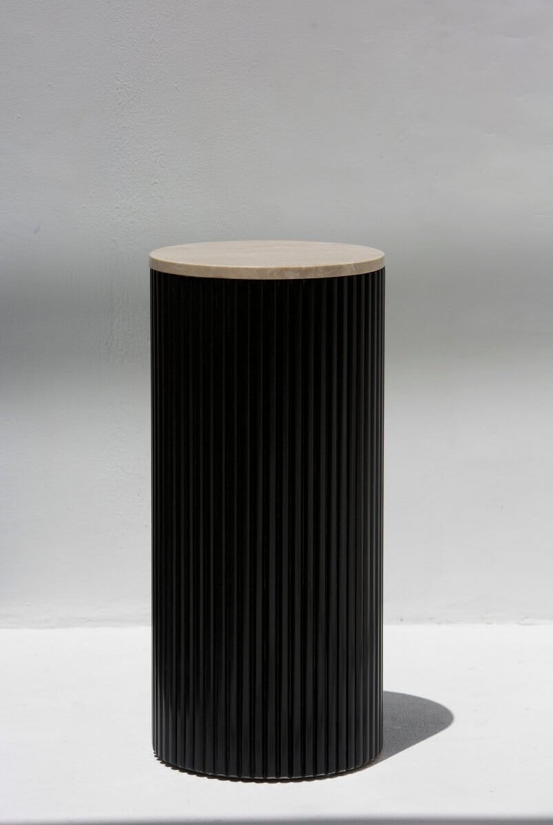 Alora Black Wooden Plinth With Multiple Tops