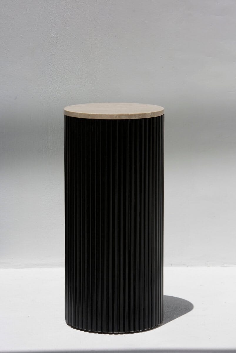 Alora Black Wooden Plinth With Multiple Tops