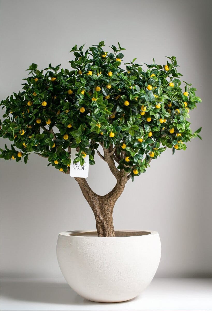 Off White Tree Pot