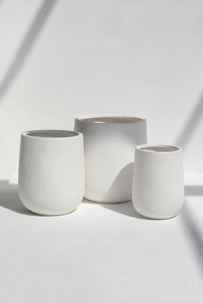 Ivory Textured Pot (3 Sizes)