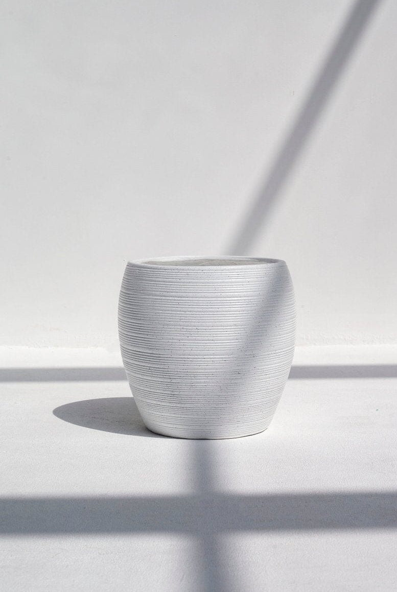 White Linear Bliss Pot (3 Sizes)