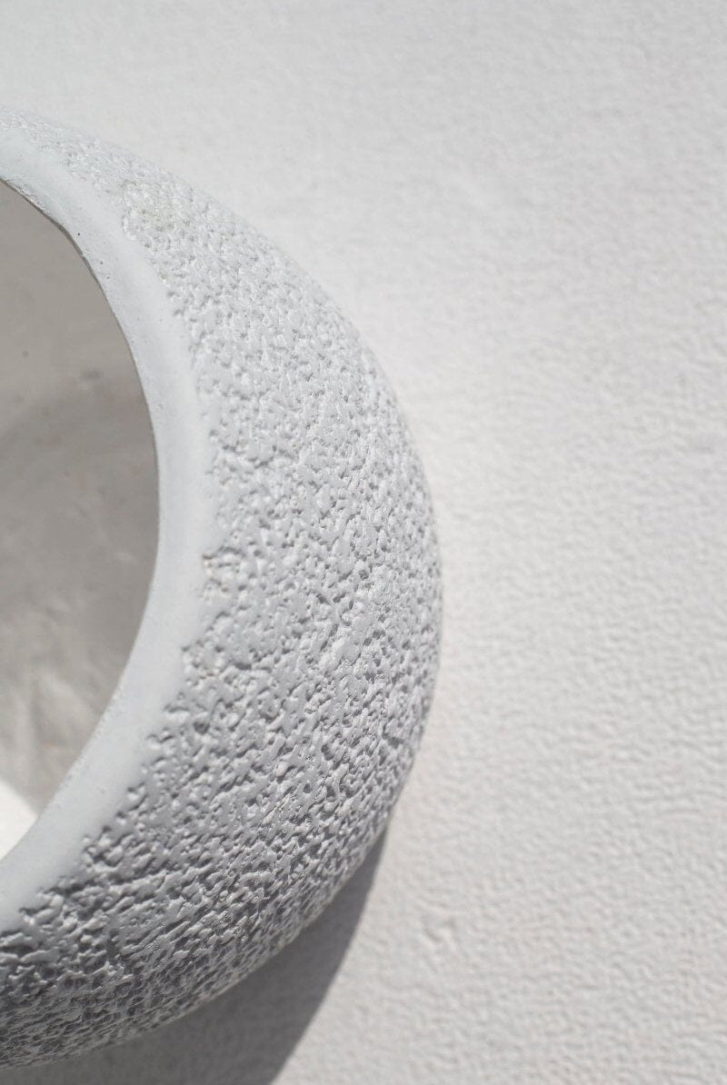 Frosted White Pot (3 Sizes)