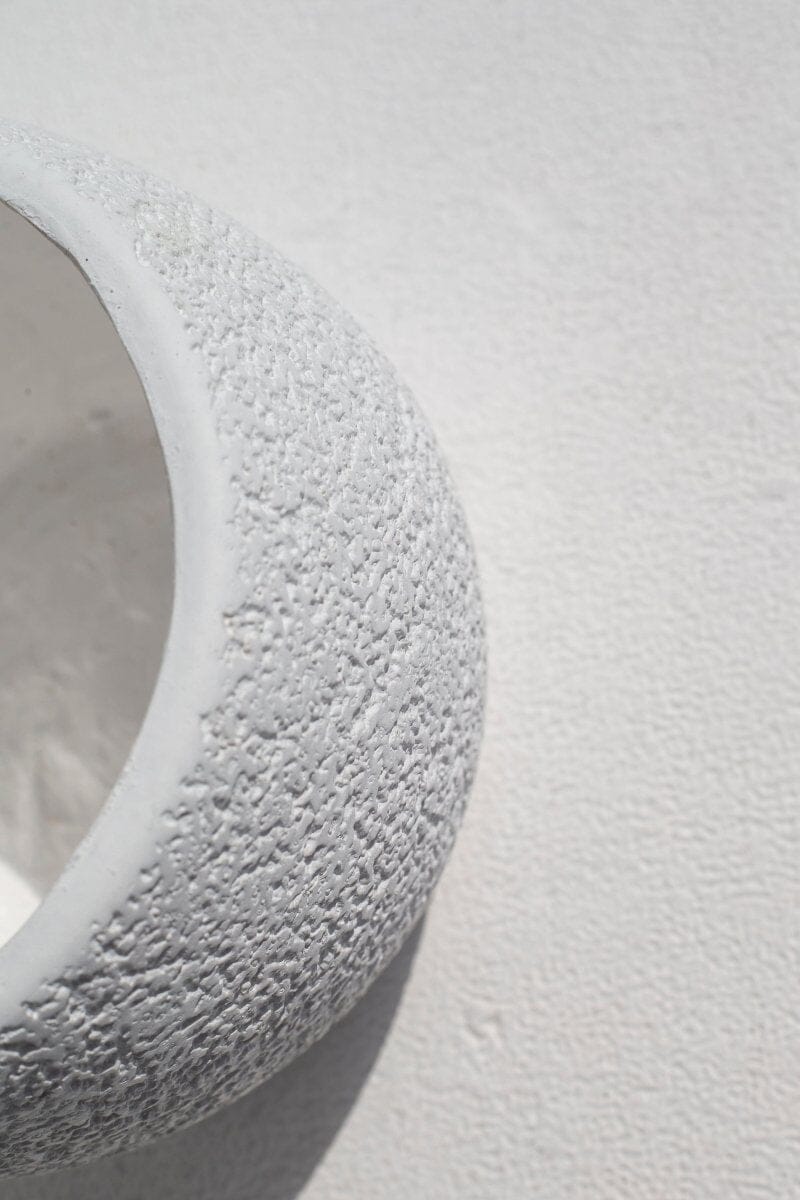 Frosted White Pot (3 Sizes)