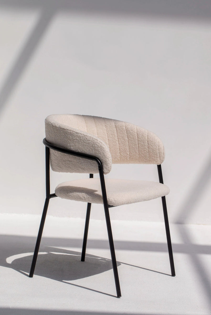 Elita Boucle Dining Chair Homekode