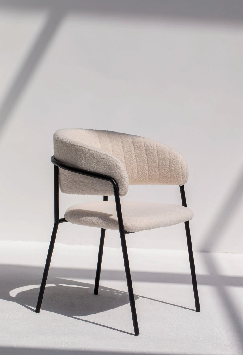 Elita Boucle Dining Chair Homekode