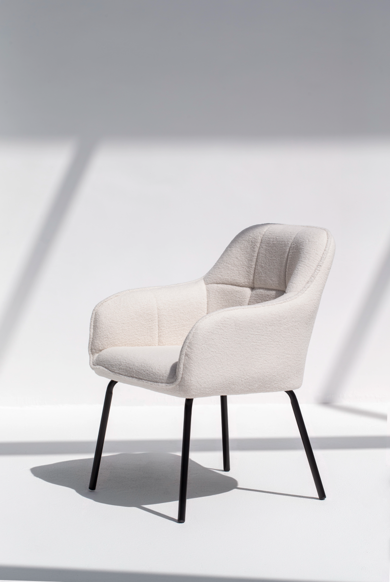 Sabina Boucle Dining Chair Homekode