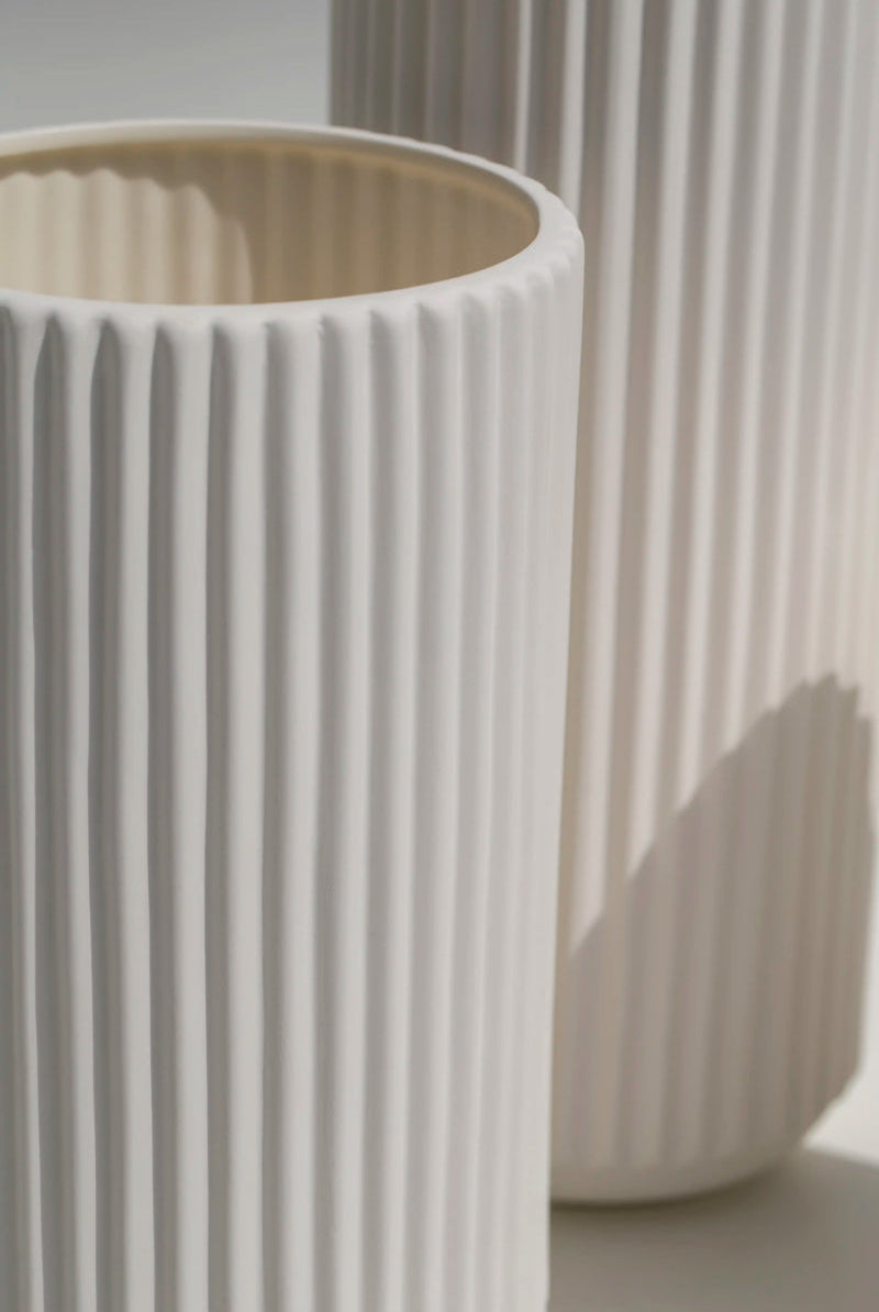 Classic Cylindrical Flute Vase (3 Sizes)