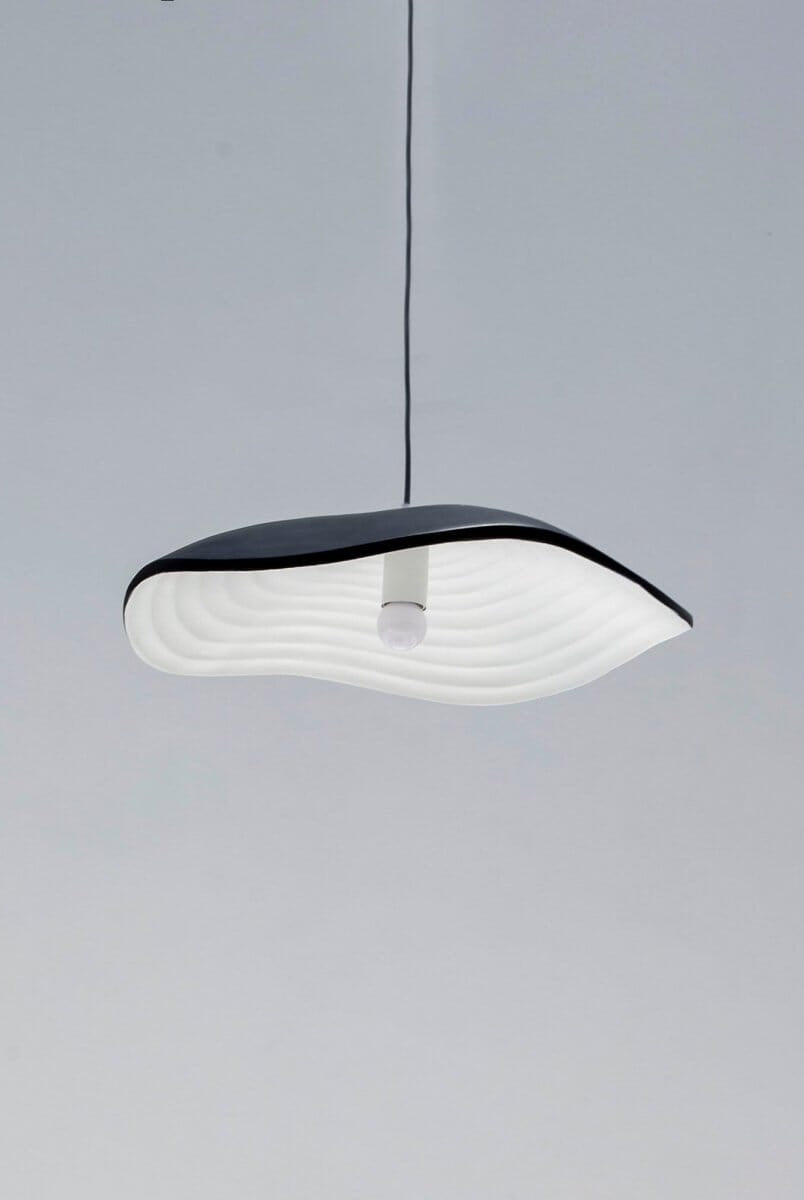 Ethereal Flow Black Pendant Ceiling Lamp