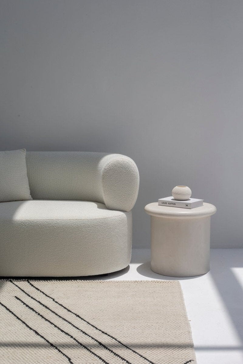 Odelia Off-White Bouclé Sofa Homekode