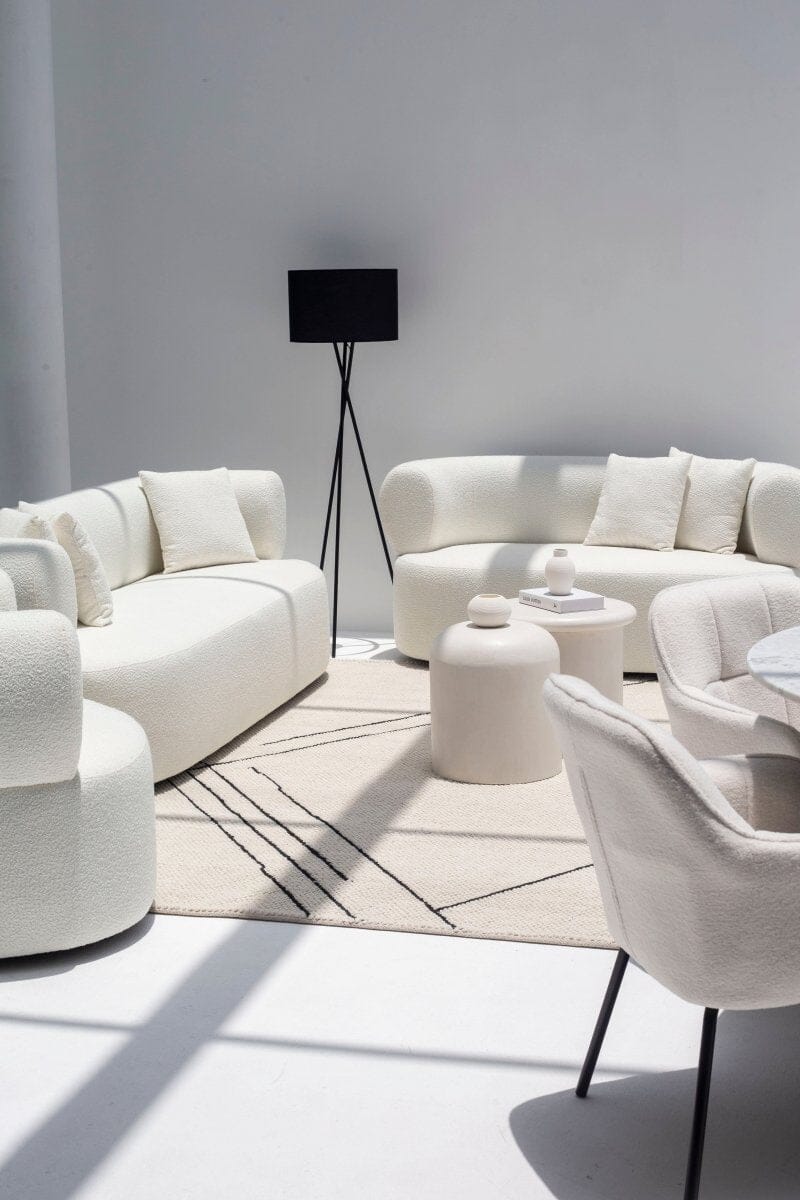 Odelia Off-White Bouclé Sofa Homekode