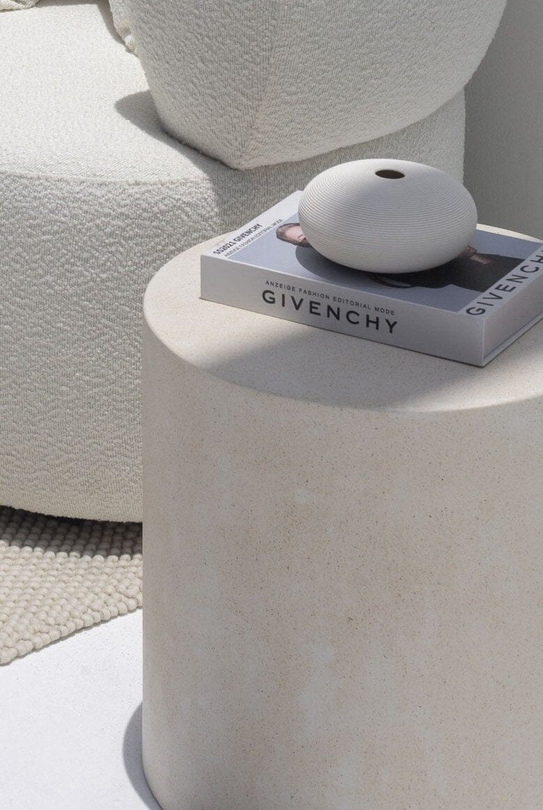 Miray Textured Concrete Side Table (3 Sizes) Homekode