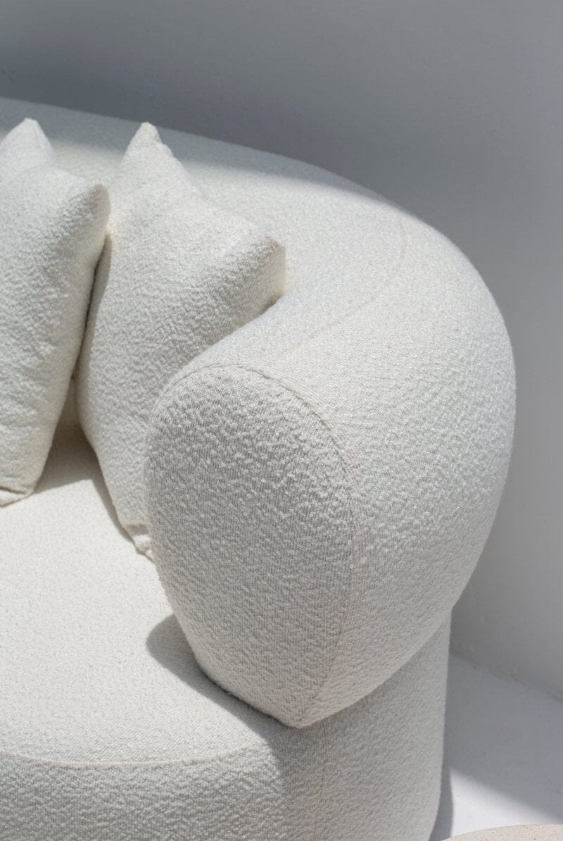 Odelia Off-White Bouclé Sofa Homekode