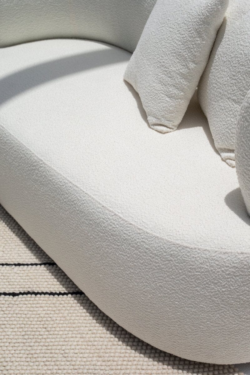 Odelia Off-White Bouclé Sofa Homekode
