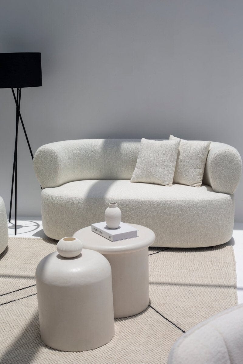 Odelia Off-White Bouclé Sofa Homekode
